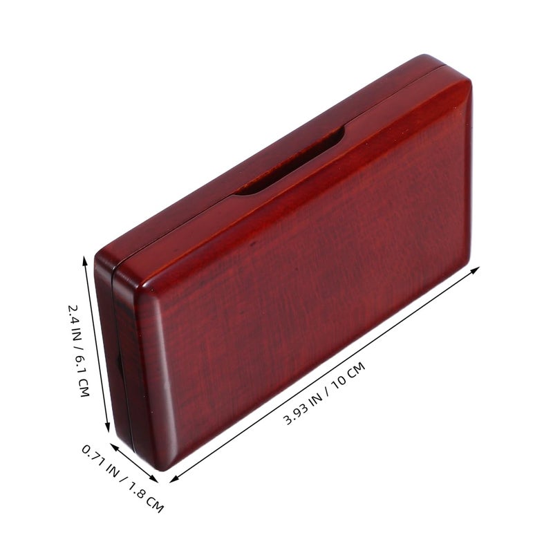 HEALLILY Saxophone Reed Case Wooden Holder Box For Saxophone Clarinet Reeds - Image 2